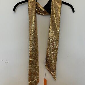 Kurt Geiger Gold Sequin Scarf